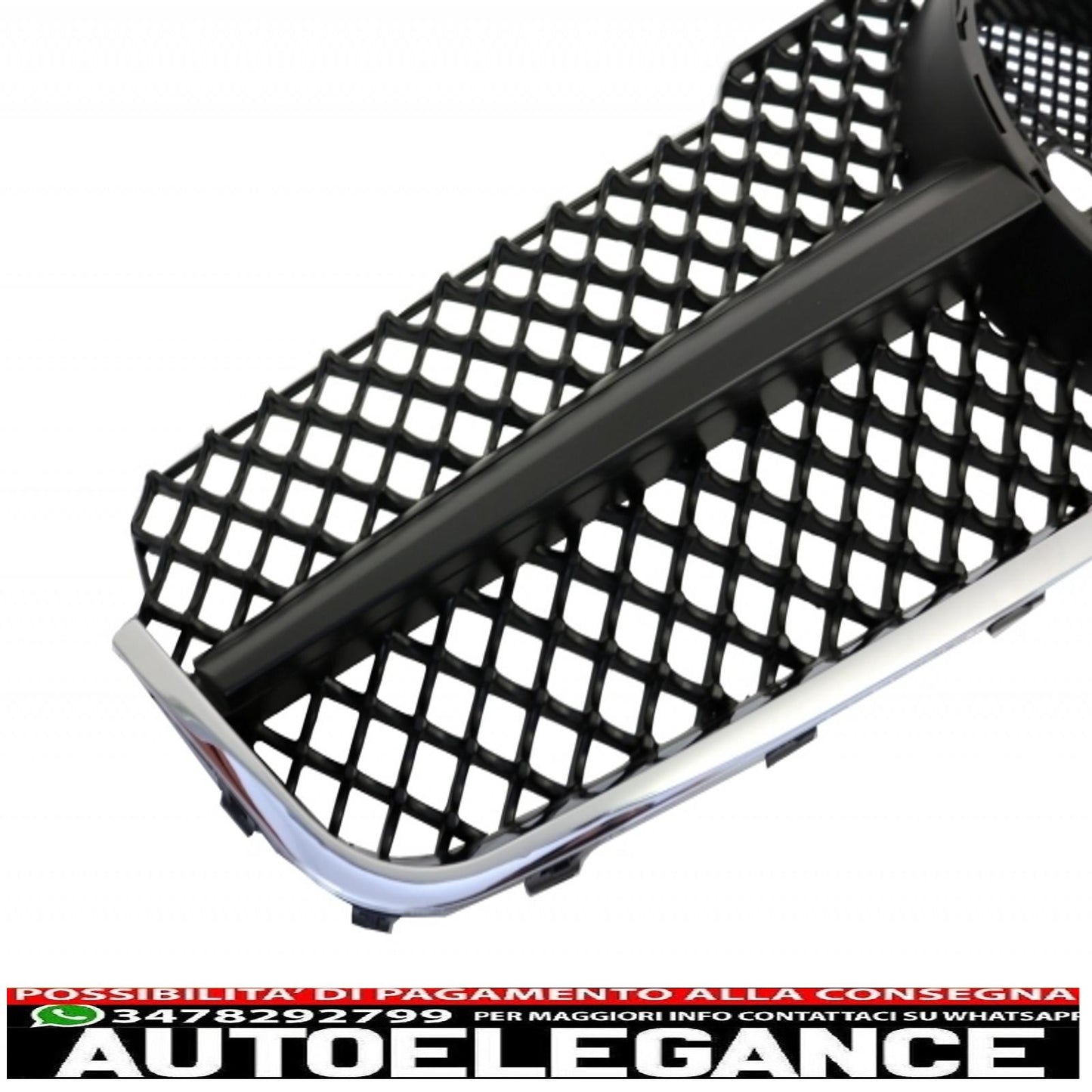 Paraurti anteriore con griglia single frame adatto per mercedes classe e c207 w207 a207 (2009-2012) coupe cabrio sport line design