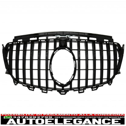 diffusore posteriore con terminali di scarico e griglia centrale adatto per mercedes classe e c238 amg sport line (2016+) e53 gt-r pacchetto notturno design tutto nero