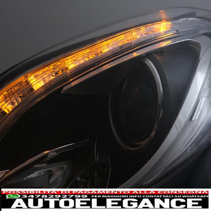 led headlights suitable for mercedes m-class w166 (2012-2015) black 