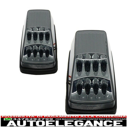 coperture fari con luci diurne a led drl adatte per mercedes classe g w463 (1989-up) con fari cromati e luci di svolta design g65 AUTOELEGANCERICAMBI