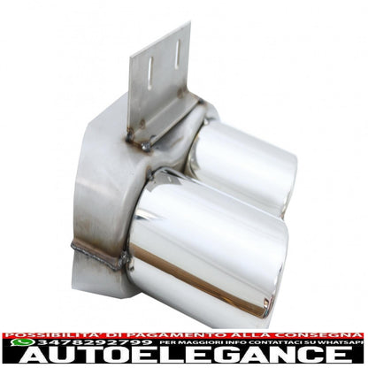 paraurti posteriore spoiler mantovana diffusore doppia uscita adatto per audi q5 8r facelift (2013-2016) paraurti standard se