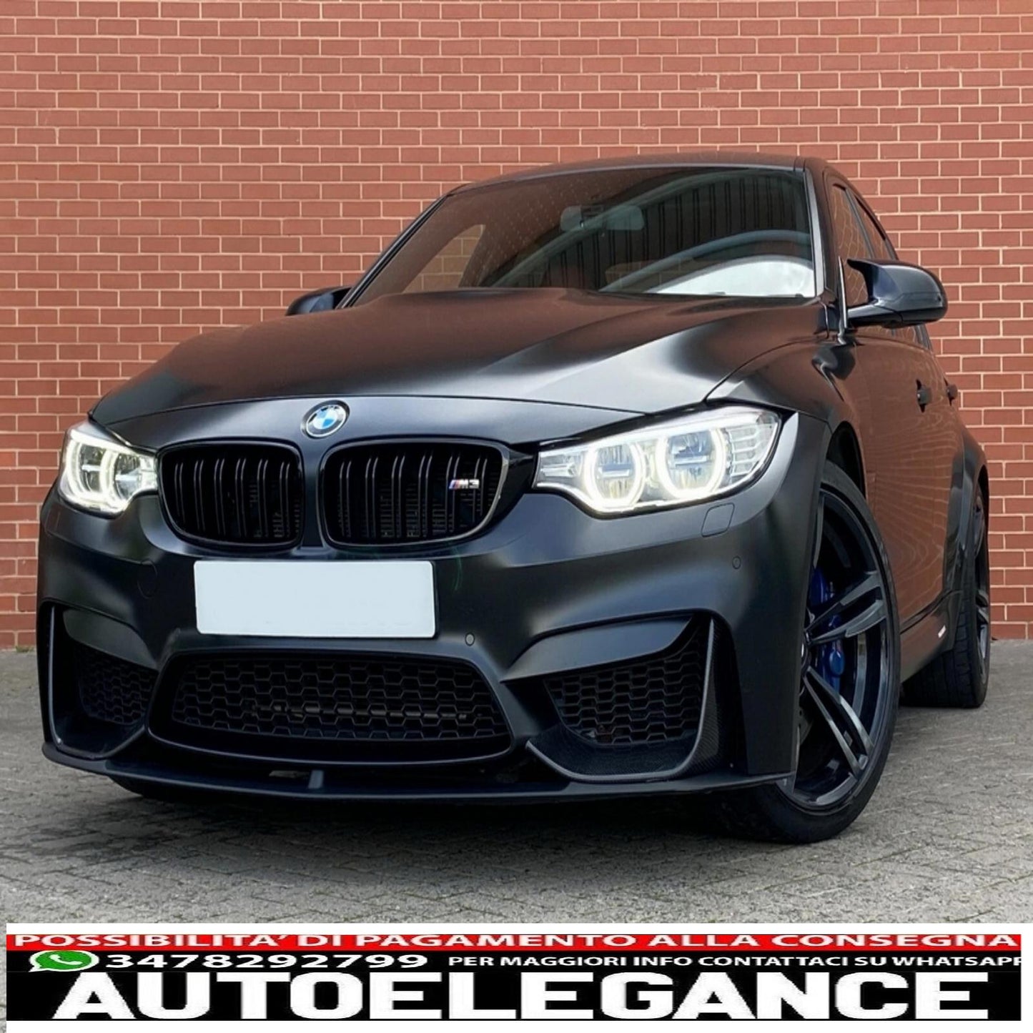 Front Bumper Spoiler Fit For BMW F80 MZ Sedan F82 MCH Coupe F83 MCH Cabrio (2014-2019) 