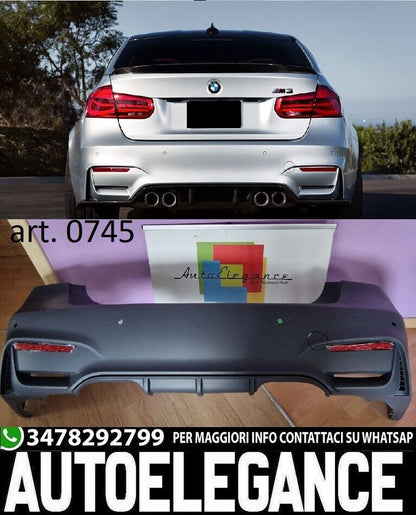 BMW SERIE 3 F30 PARAURTI POSTERIORE M3 ABS TOP QUALITY AUTOELEGANCERICAMBI
