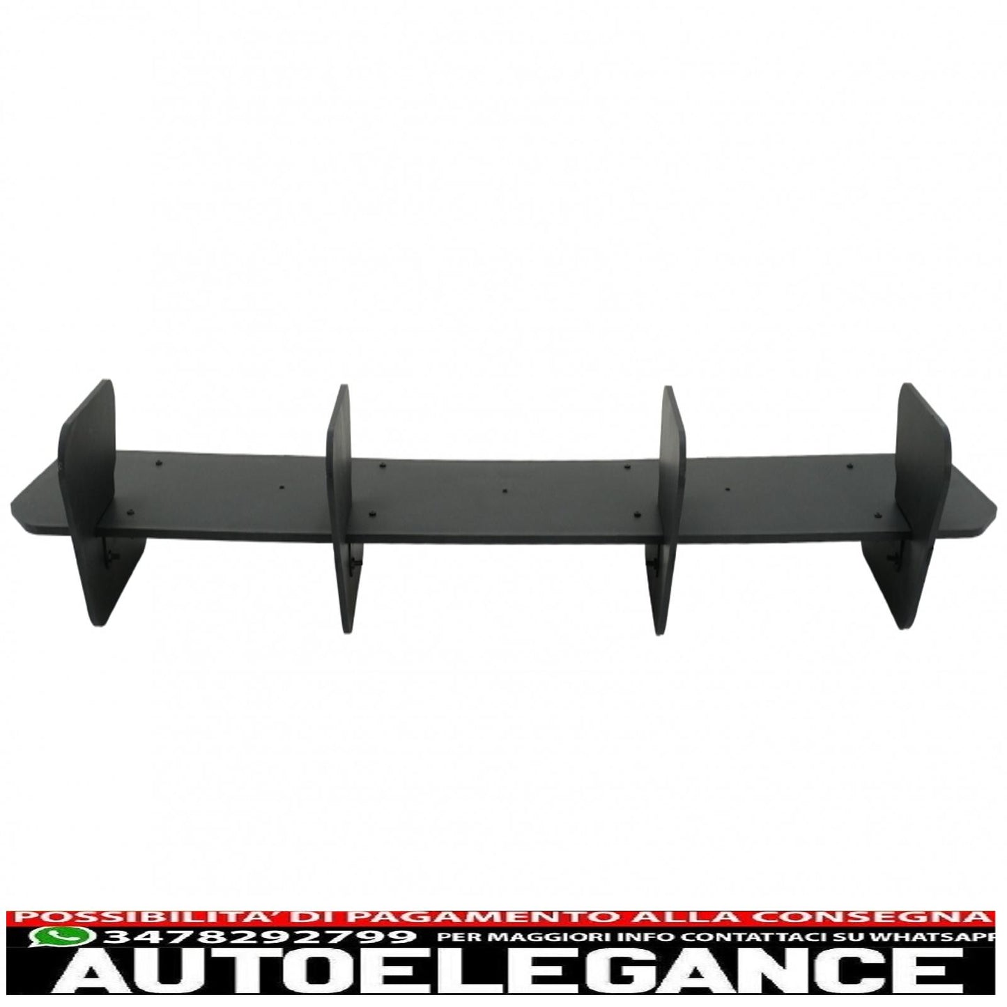 Front Bumper Lip Extension Spoiler with Rear Bumper Extension Splitter Fit for VW Golf 7.5 GTI (2017-2020) Black 
