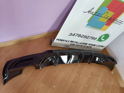 OPEL ASTRA K 2015-2018 REAR BUMPER DIFFUSER ABS GLOSSY BLACK .-. 