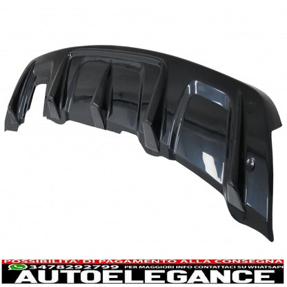 Protezione paramotore paraurti anteriore e posteriore adatta per Dacia Duster 4x4 / 4x2 (2010-2017) Piano Black