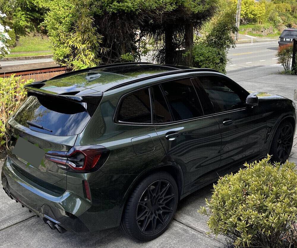 REAR SPOILER SUITABLE FOR BMW X3 G01 2017+ GLOSSY BLACK LOOK SPORTY DESIGN
