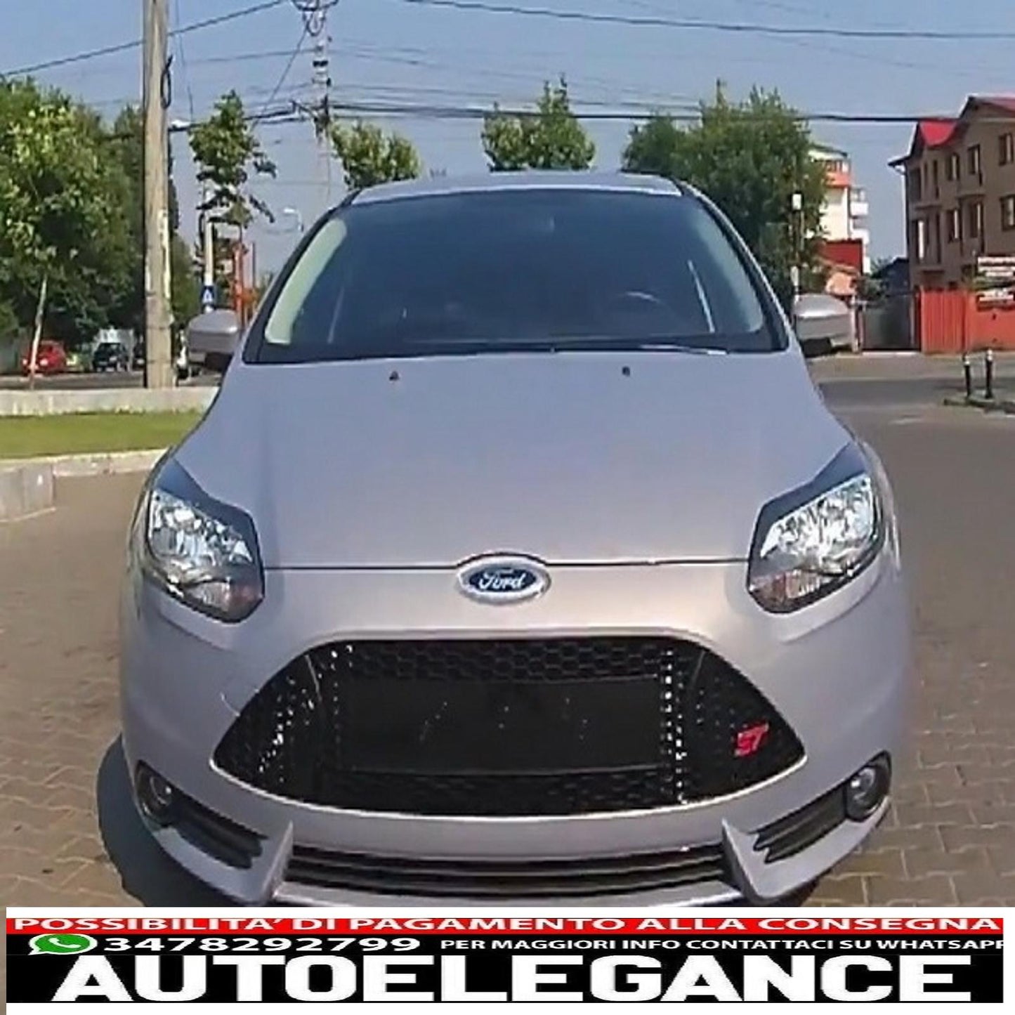 front bumper suitable for Ford Focus MK III 3 (2011-2014) st design with additional roof spoiler 