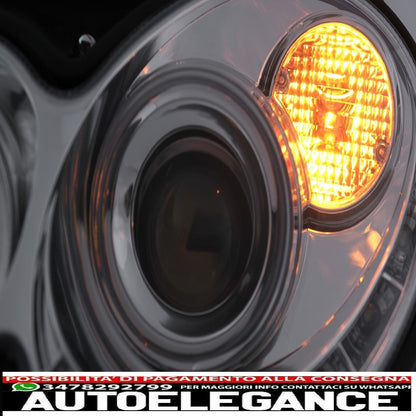 led drl headlights suitable for mercedes clk w209 c209 coupe a209 cabrio (2003-2010) chrome 