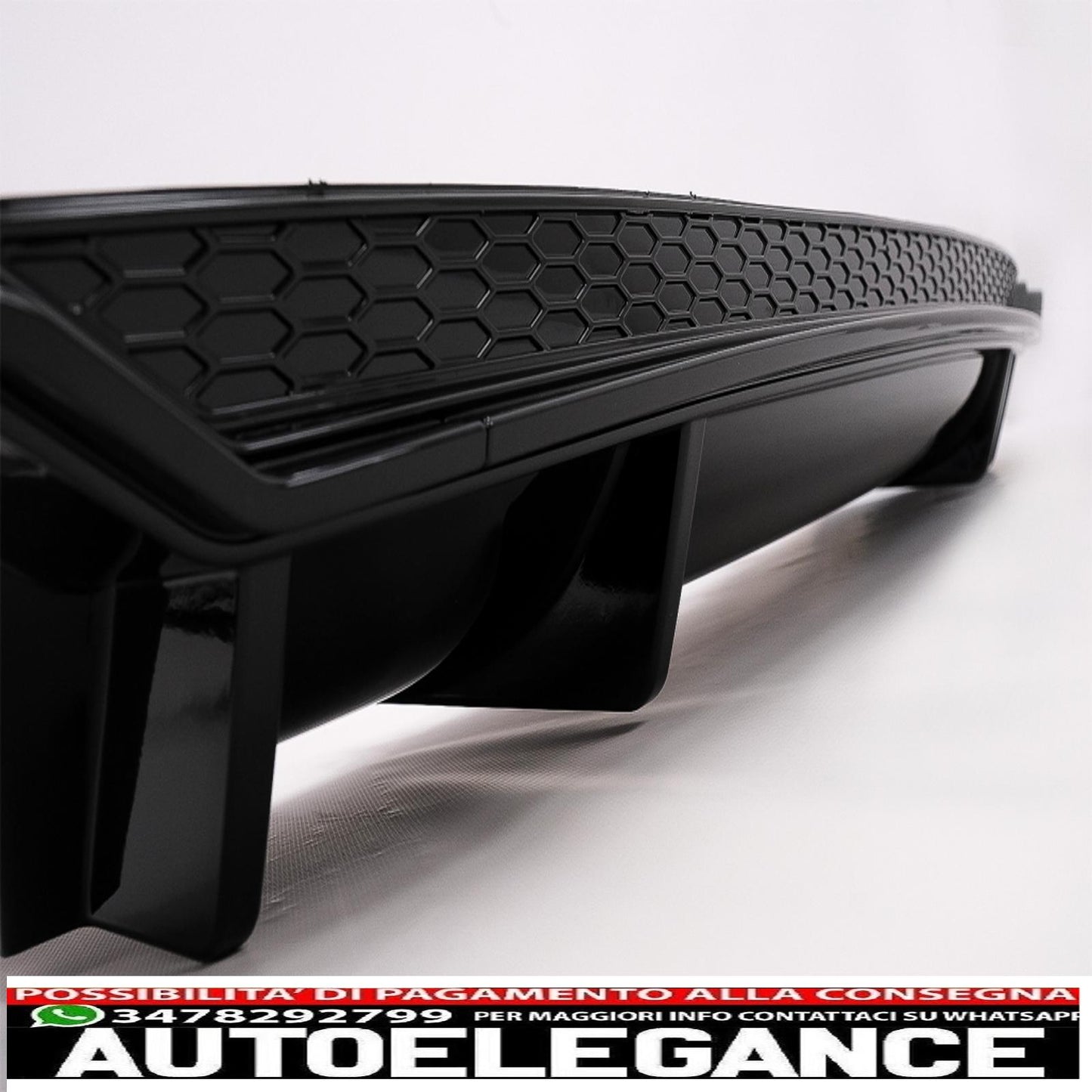 Diffusore d'aria per mantovana paraurti posteriore adatto per audi a5 f5 s-line (2017-2019) design rs5