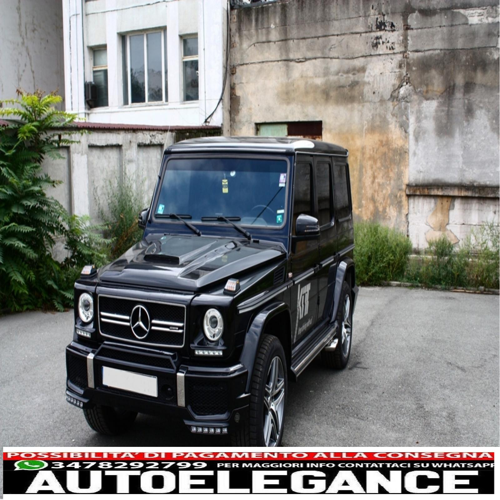 Copri fari con led drl luci di marcia diurna adatti per mercedes classe g w463 (1989-up) g65 design cromato AUTOELEGANCERICAMBI