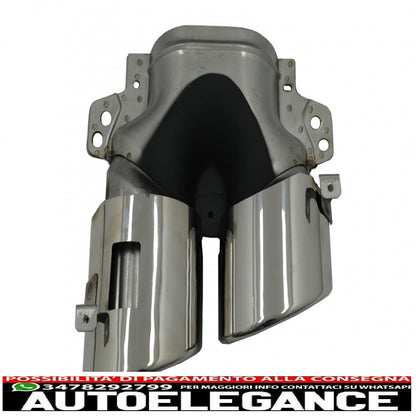 Rear diffuser and chrome tailpipes suitable for mercedes cla x118 shooting Brake c118 coupe sport line (2019-up) cla45s design aerodynamic package