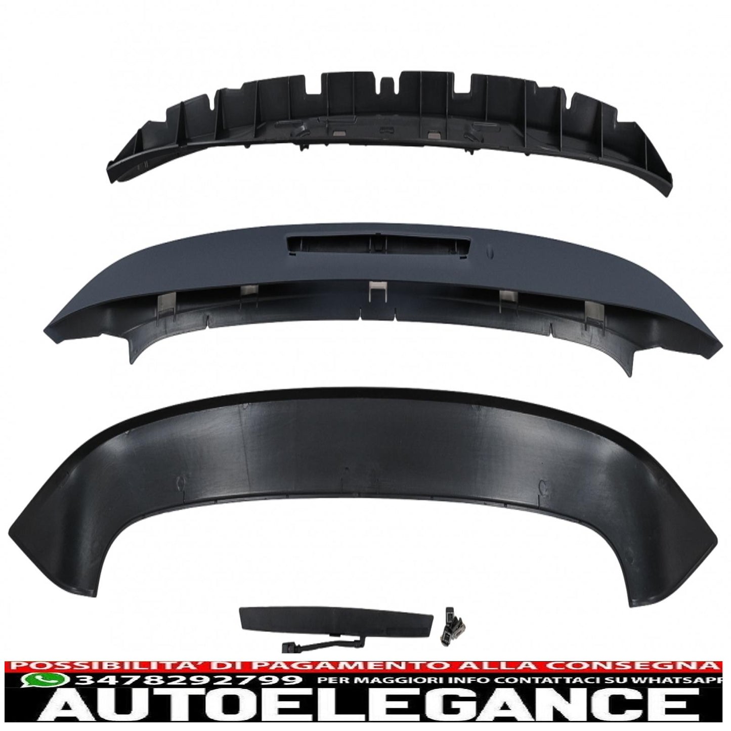 roof spoiler with LED brake light suitable for vw golf vi (2008 onwards) design r20