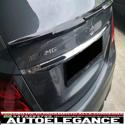 Trunk Spoiler Lip Suitable For Mercedes E Class W213 (2016-2019) Piano Black