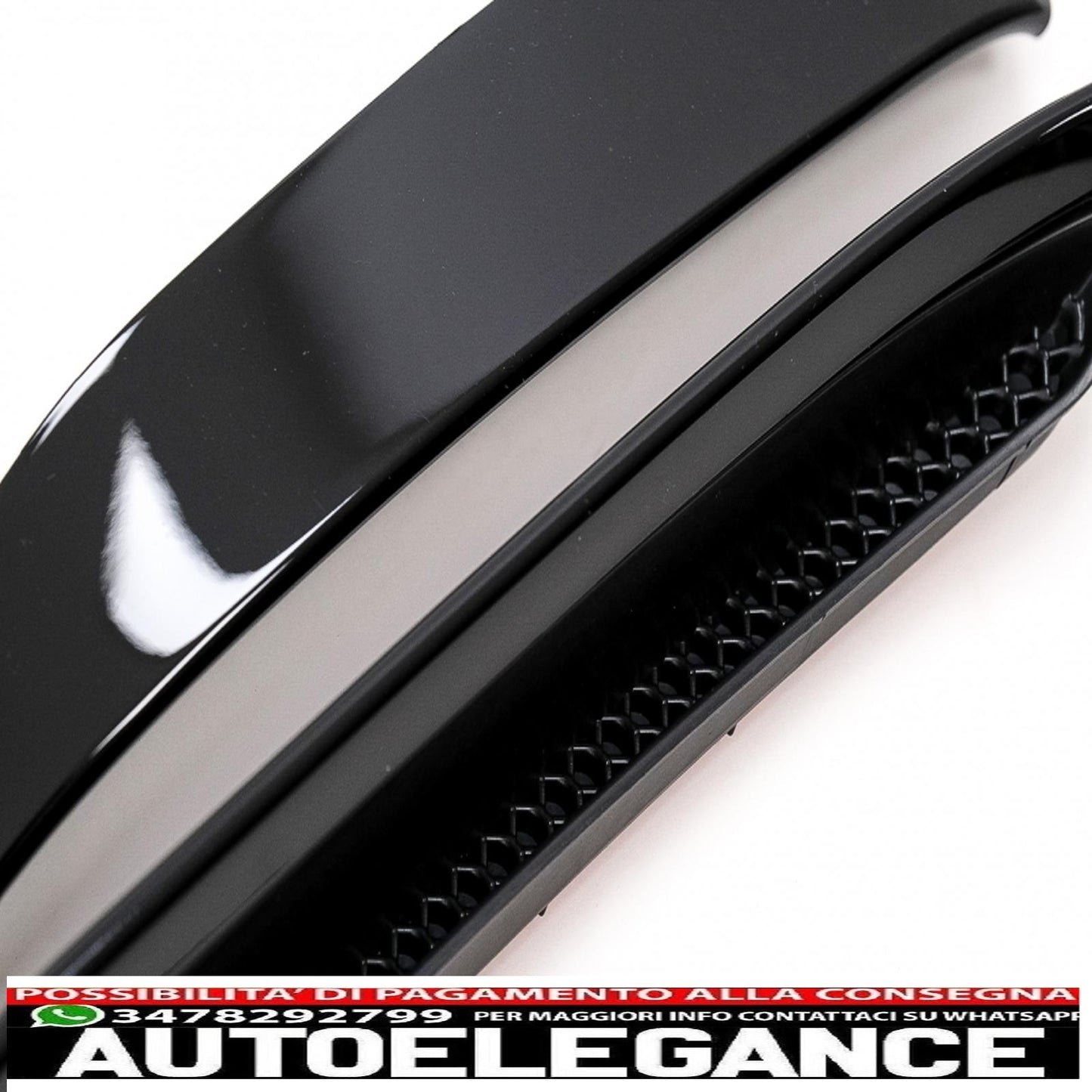 front and rear bumper splitter fins side vents aerodynamic conversion kit suitable for mercedes cla w117 facelift (2016-2018) cla45 design canard piano black