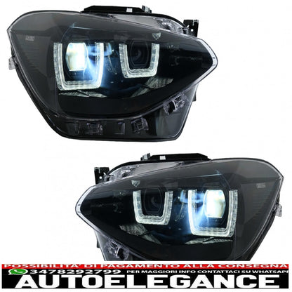 osram ledriving full led headlights suitable for bmw serie 1 f20 f21 (06.2011-03.2015) black 