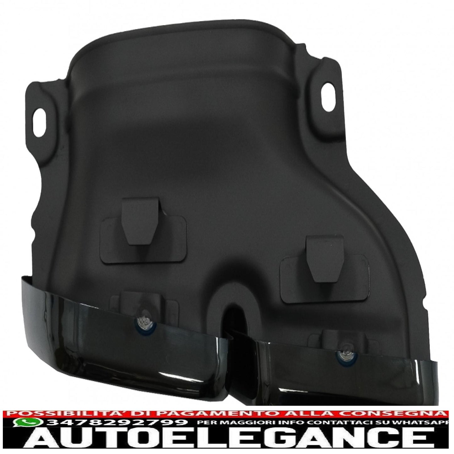 diffusore paraurti posteriore con terminali di scarico adatto per mercedes classe c w205 s205 (2014-2018) c63 look shadow black solo per paraurti standard