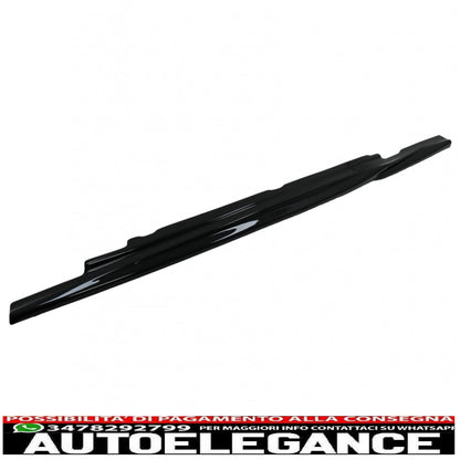 kit aerodinamico paraurti anteriore diffusore a labbro ed estensioni minigonne laterali adatto per mercedes classe e e63 w213 s213 (2016-2019) nero pianoforte