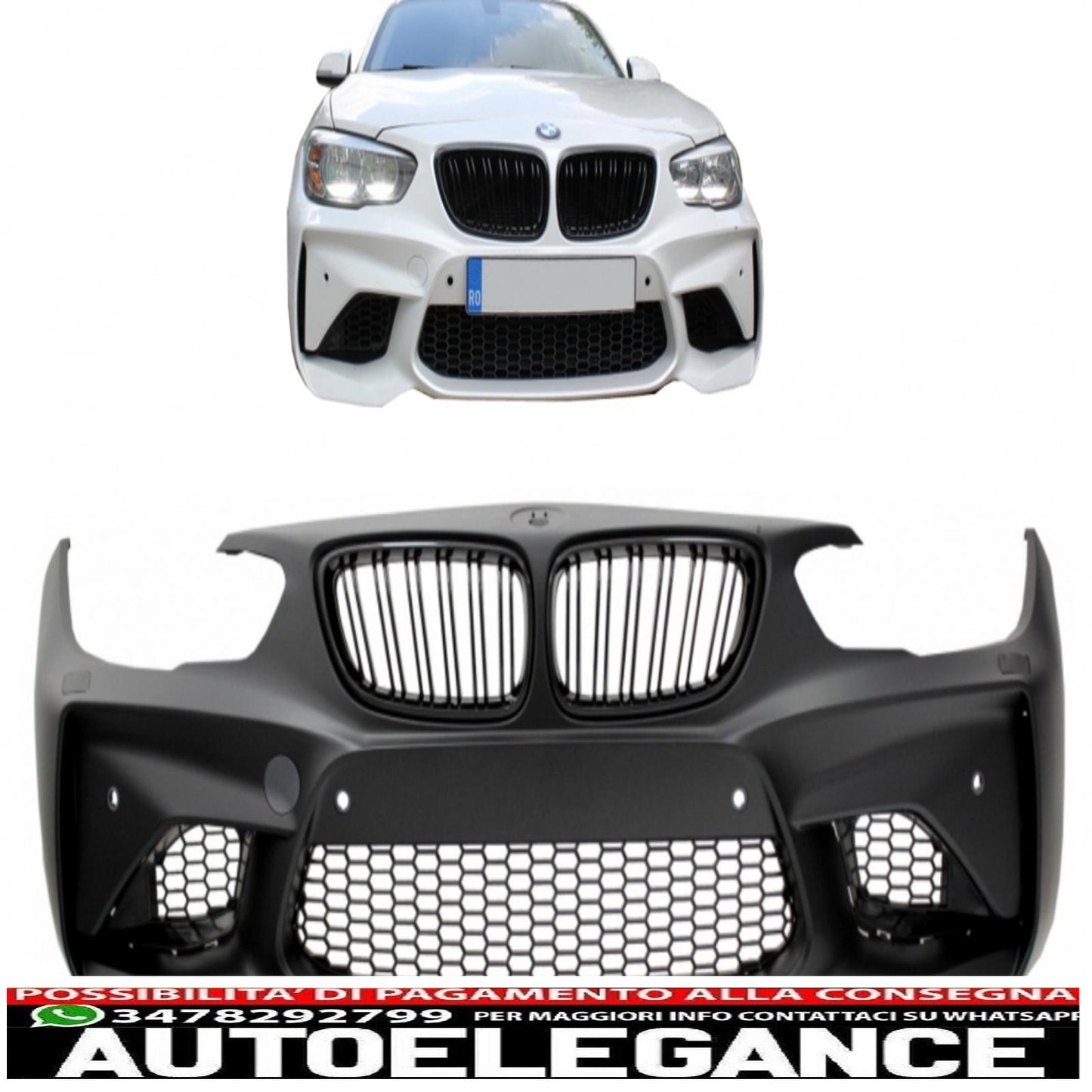 front bumper suitable for bmw 1 series f20 f21 lci (2015-06.2019) m2 design