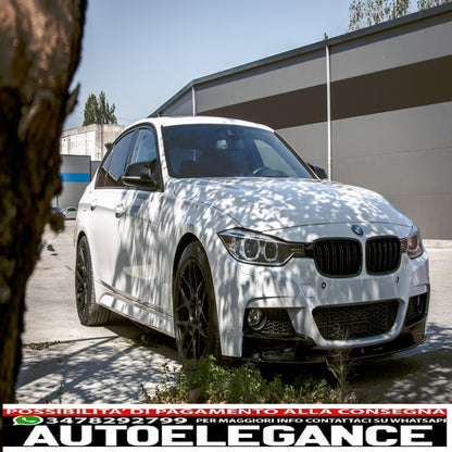 Front Bumper Spoiler Suitable for BMW 3 Series F30 Sedan F31 Touring (2011-up) M Design Piano Black Edition