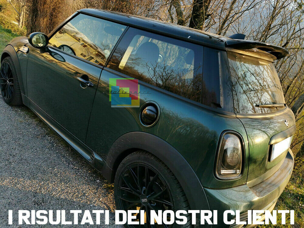 SPOILER ADATTO PER MINI COOPER R56 2005-2014 NERO LUCIDO LOOK SPORTIVO