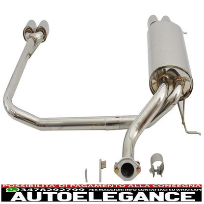 rear bumper suitable for bmw 5 series e60 (2003-2010) with full exhaust system twin double quad m5 design