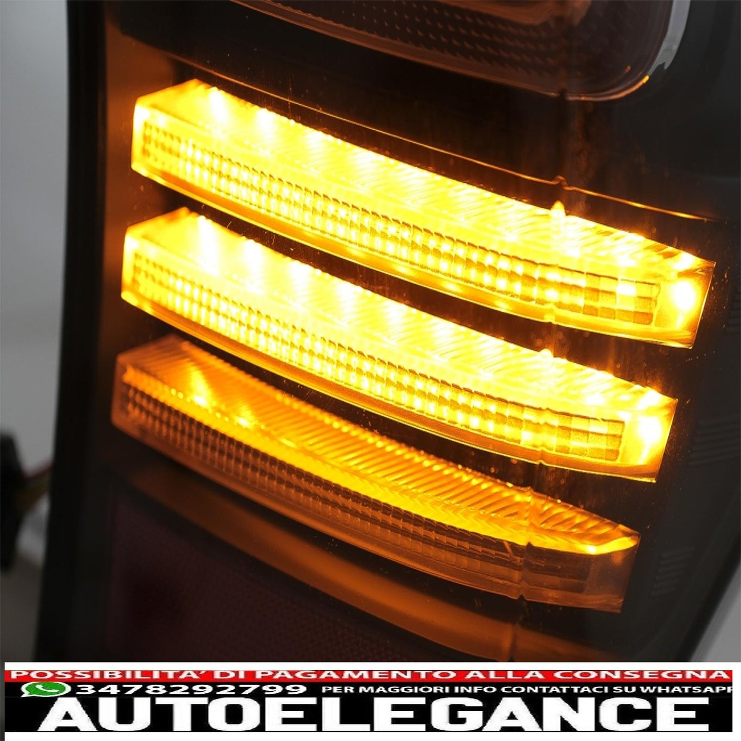 led rear lights suitable for ford ranger (2012-2018) transparent with dynamic sequential direction indicators