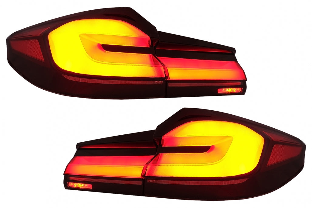 Fanali posteriori Full LED adatti per BMW Serie 5 G30 Berlina (2017-2019) LCI Design con luci di svolta sequenziali dinamiche