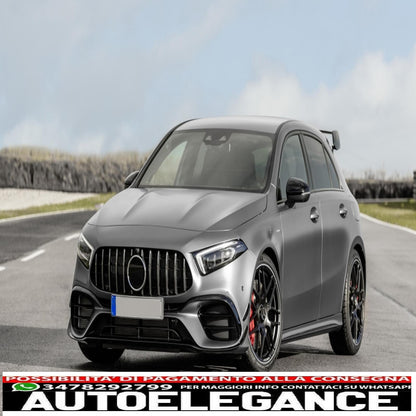 Front bumper suitable for mercedes A-class w177 hatchback / v177 sedan (2018-up) design a45
