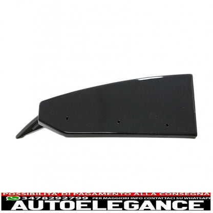 Aerodynamic body kit front bumper lip and rear splitter fit for BMW F95 X5M Competition (2018-up) piano black 
