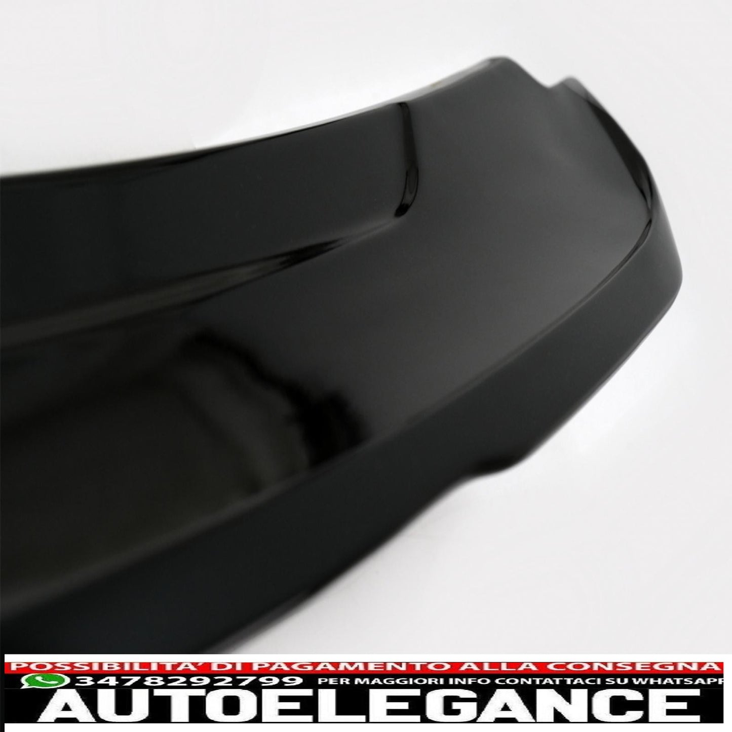 Spoiler per bagagliaio adatto per Ford Mustang MK6 VI sesta generazione (2015-2020) GT350 design nero pianoforte