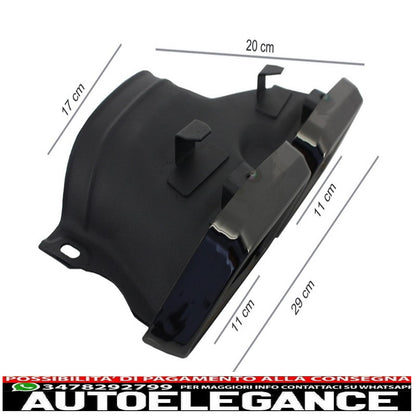 Rear Diffuser and Exhaust Tips Suitable for Mercedes C Class W205 S205 (2014-2018) C63 Design Black Package Only for Standard Bumper 