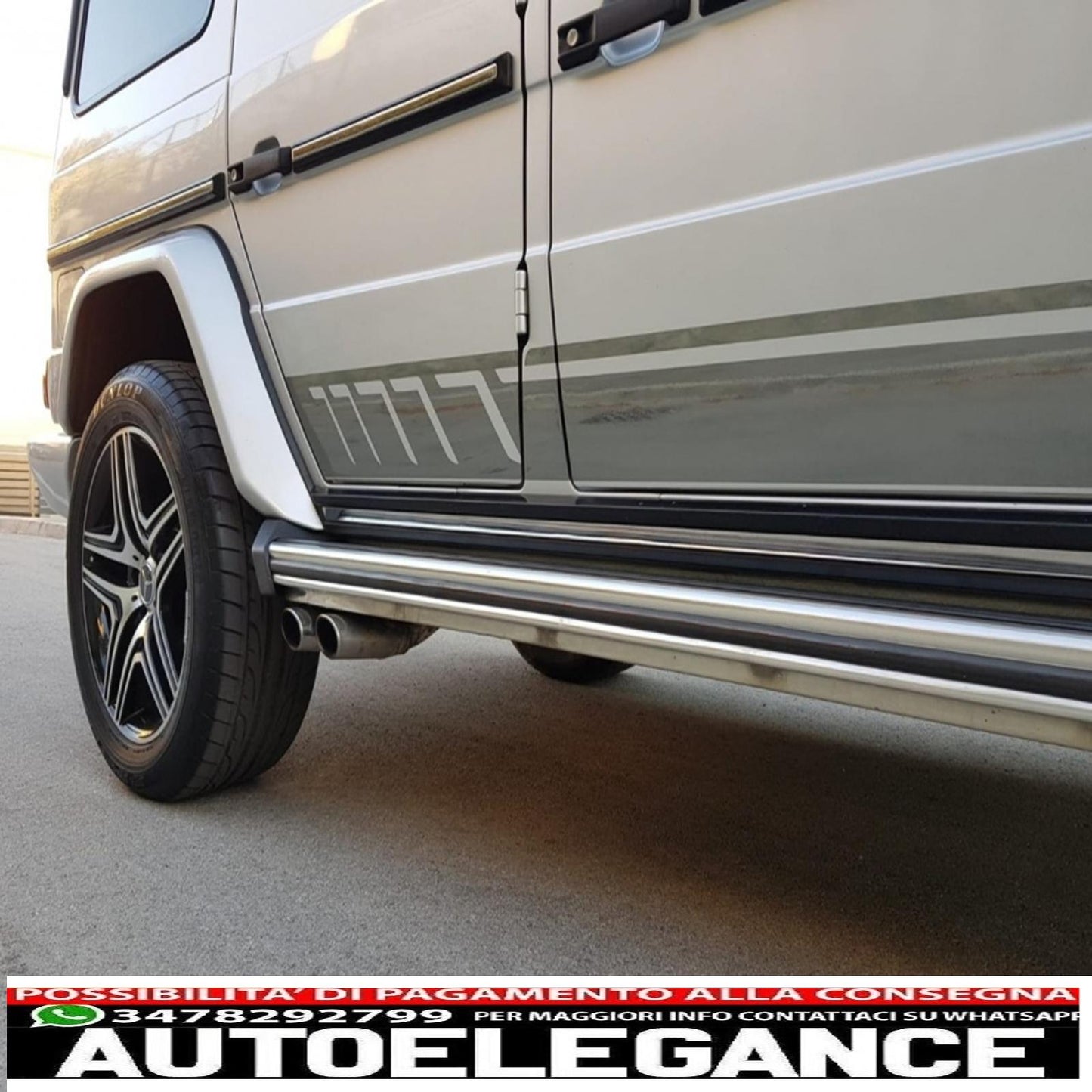 side decals matt black vinyl sticker suitable for mercedes g class w463 (1989-2017)