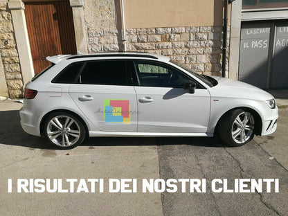 BARRE TETTO AUDI A3 8V SPORTBACK 2012-2019 MANCORRENTI NERI LOOK SLINE 0125 AUTOELEGANCERICAMBI