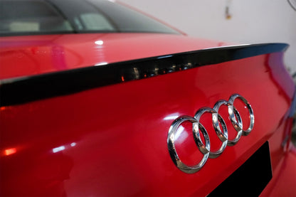 SPOILER BAGAGLIAIO ADATTO PER AUDI A4 B9 BERLINA 2016+ LOOK NERO DESIGN SPORTIVO