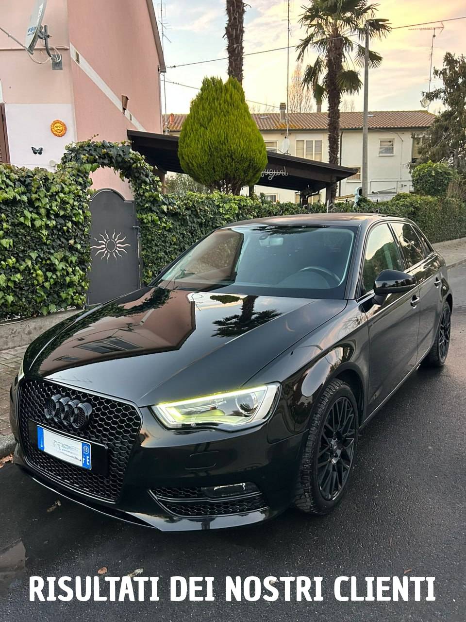 🔥SIDE FOG LIGHT GRILLS FOR AUDI A3 8V 12-15 RS3 HONEYCOMB DESIGN BLACK🔥