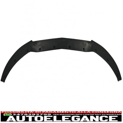 Front bumper lip suitable for mercedes c class w205 sedan s205 t-modell a205 cabriolet c205 coupe (2014-2019) sport line piano black