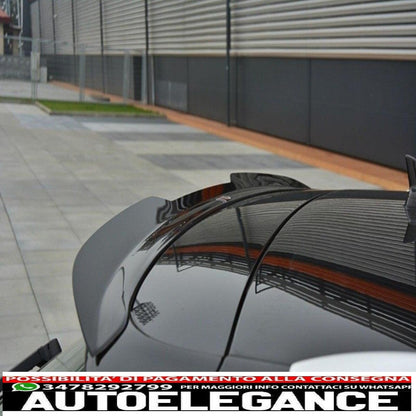 Spoiler sul tetto aggiuntivo per Audi A6 C7 4G Avant 2011-2015 Nero lucido