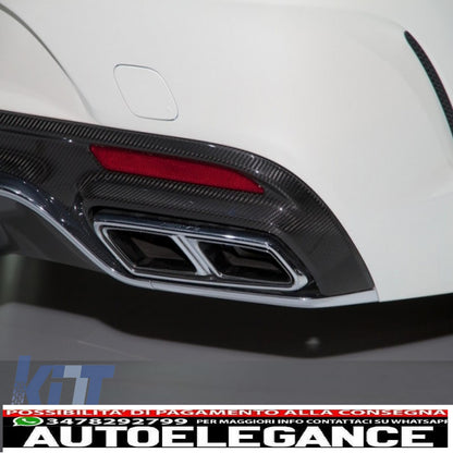 Punte per silenziatore di scarico adatte per mercedes benz classe s w222 classe e w212 s212 facelift cls w218 classe sl r231 e63 s65 sl65 a-design