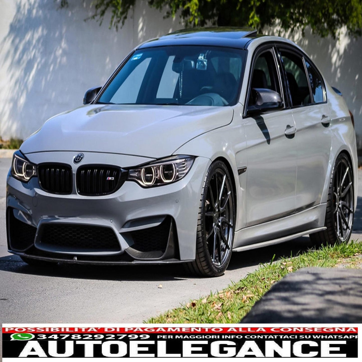 Front Bumper Spoiler Wings Fit For BMW F80 M3 F82/F83 M4 (2014-2019) 
