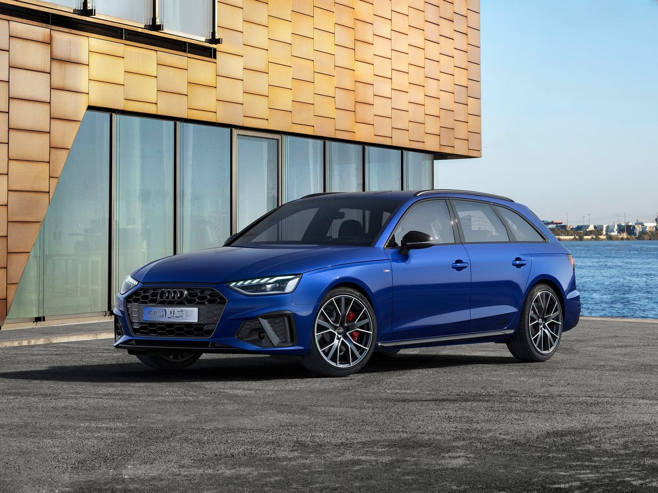 MINIGONNE LATERALI ADATTE PER AUDI A4 B9 8W AVANT BERLINA SLINE S4 LOOK GREZZO