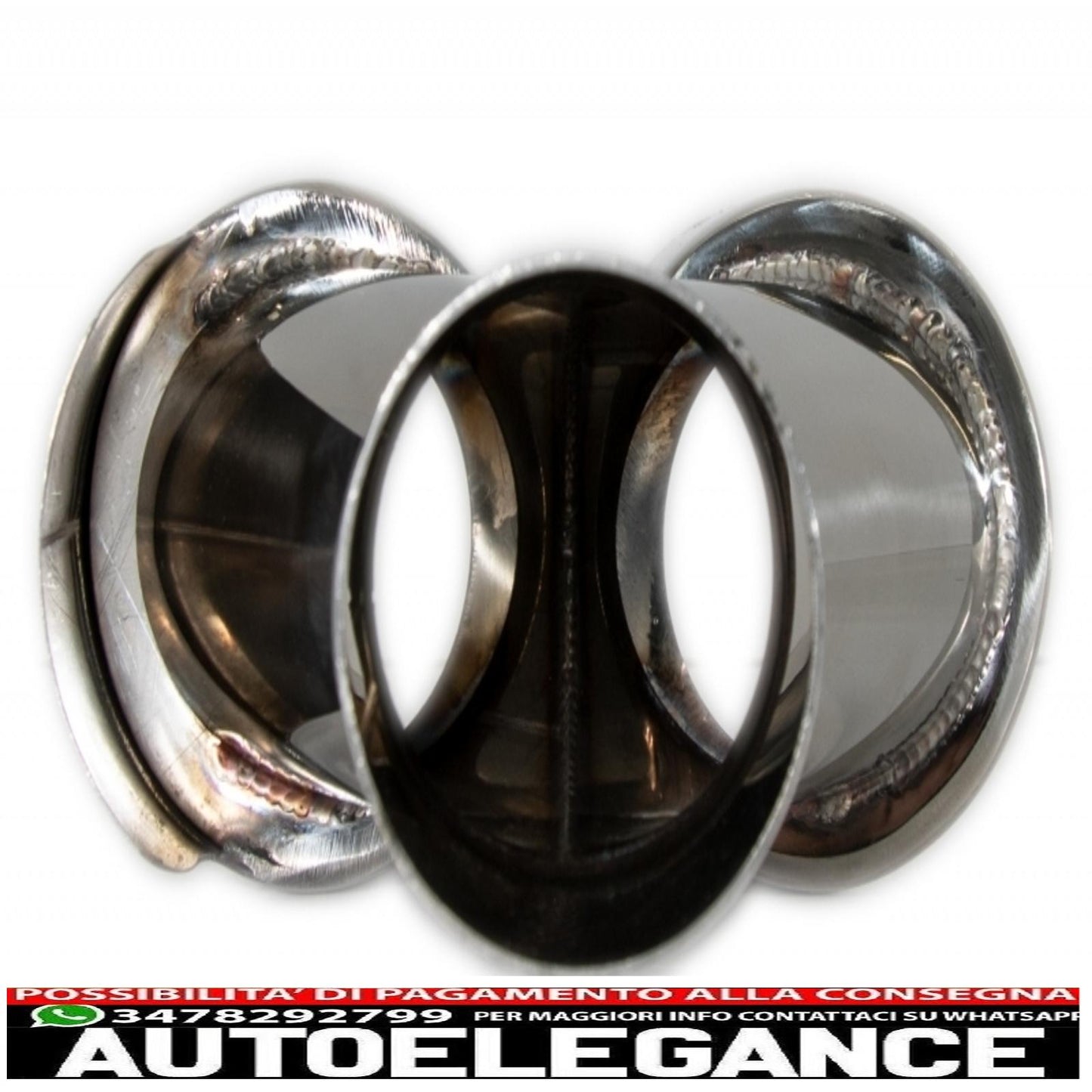 diffusore posteriore doppia uscita edizione nero brillante con terminali di scarico quad adatto per bmw serie 3 f30 f31 (2011-up) limousine touring m performance design