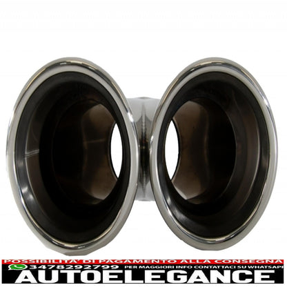 dual outlet air diffuser with tailpipes suitable for bmw 5 series f10 f11 (2011-2017) m-performance design