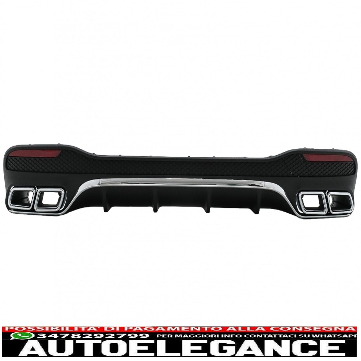 complete body kit suitable for mercedes gle w166 suv (2015-2018) black chrome