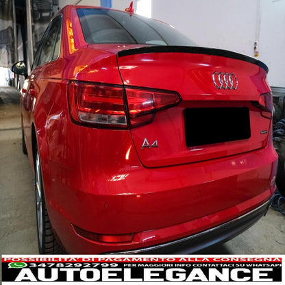 trunk spoiler suitable for audi a4 b9 sedan (2016-up) piano black