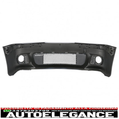 body kit suitable for bmw 5 series e39 (1997-2003) double outlet m5 design with chrome fog lights and piano black central grilles