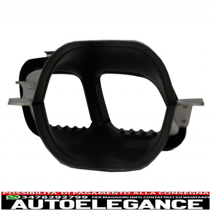 Diffusore mantovana per paraurti con alette paraurti posteriore adatto per mercedes classe c c205 a205 coupe cabriolet (2014-2019) restyling c63s design tutto nero