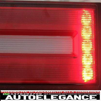 led rear lights light bar suitable for mercedes g class w463 (2008-2017) restyling 2018 dynamic design sequential cornering lights smoke red