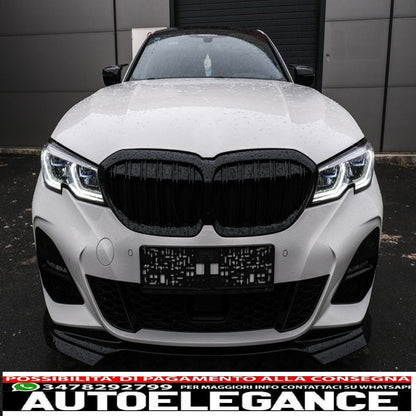Calotte specchietti adatte per BMW Serie 3 G20 G21 G28 (2017-up) Piano Black M Sport Design LHD AUTOELEGANCERICAMBI