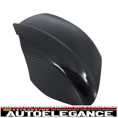Rivestimento in carbonio per spoiler paraurti anteriore adatto per BMW Serie 5 F10 F11 (2011-2013) con coperture per specchietti Design M-Performance